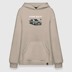 Толстовка-худи оверсайз Toyota chaser come back, цвет: миндальный