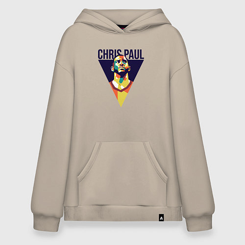 Худи оверсайз Крис Пол / Миндальный – фото 1