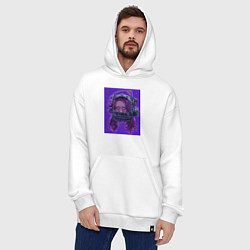 Толстовка-худи оверсайз Аманда Янг, цвет: белый — фото 2