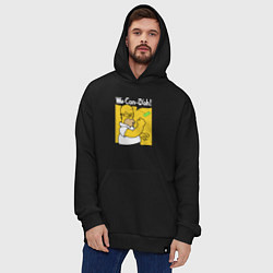 Толстовка-худи оверсайз Homer can doh, цвет: черный — фото 2