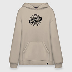 Толстовка-худи оверсайз Hollywood vibe, цвет: миндальный