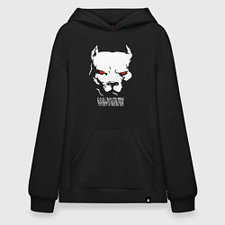 Худи оверсайз Боль временна триумф духа вечен - белый воин