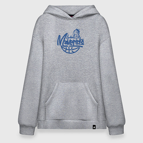 Худи оверсайз Team Dallas Mavericks / Меланж – фото 1