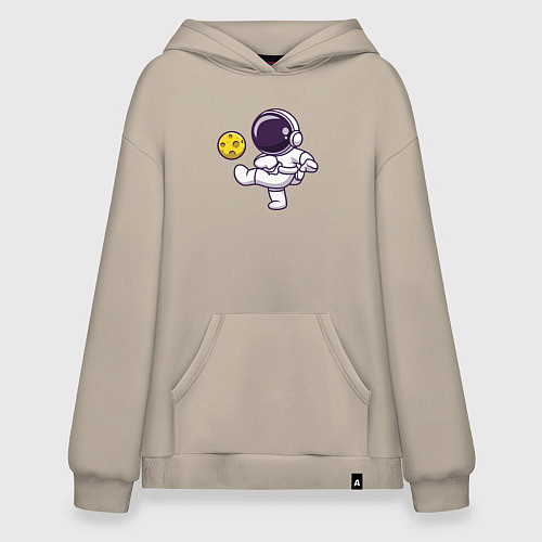 Худи оверсайз Moon football / Миндальный – фото 1