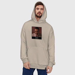 Толстовка-худи оверсайз Бонжорно Мискузи мем Евротур, цвет: миндальный — фото 2