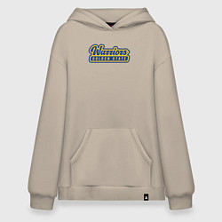 Толстовка-худи оверсайз Warriors - Golden State, цвет: миндальный