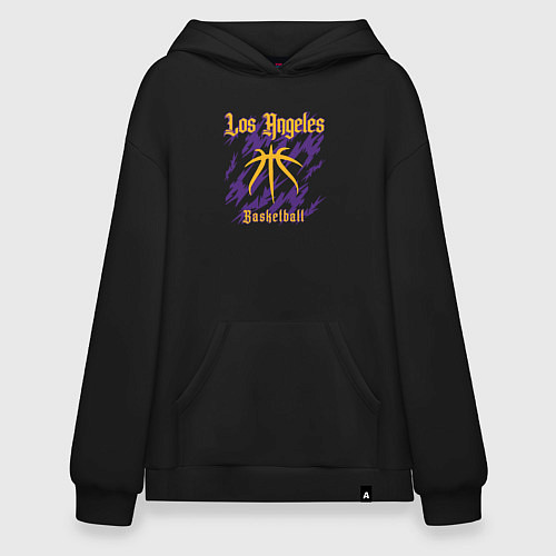 Худи оверсайз Basketball Lakers / Черный – фото 1