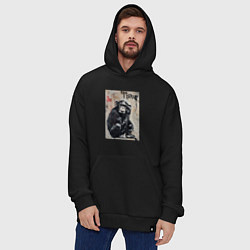 Толстовка-худи оверсайз Style monkey, цвет: черный — фото 2