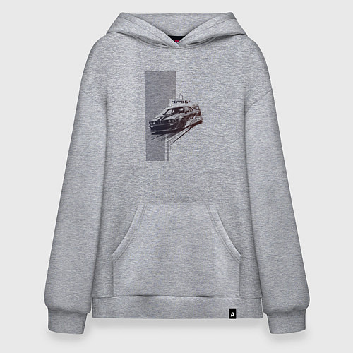 Худи оверсайз Спорткар для уличной гонки / Меланж – фото 1