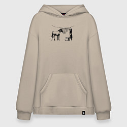Худи оверсайз Banksy zebra