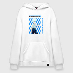 Толстовка-худи оверсайз Хантер Kilua Zoldick, цвет: белый