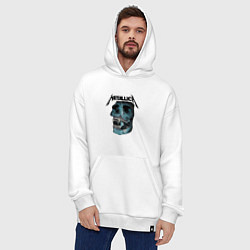 Толстовка-худи оверсайз Metallica St Anger, цвет: белый — фото 2
