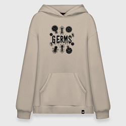 Худи оверсайз Микробы вирусы и бактерии