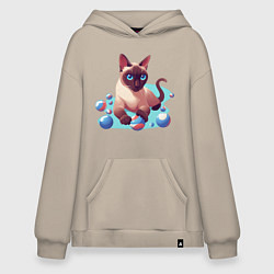 Худи оверсайз Синеглазый кот