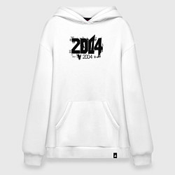 Толстовка-худи оверсайз 2004 год, цвет: белый