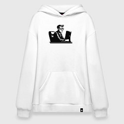 Худи оверсайз Грустный офисный планктон