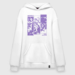 Толстовка-худи оверсайз Amphoreus Women, цвет: белый