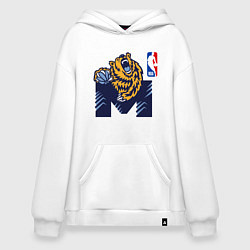 Толстовка-худи оверсайз Гриззлис баскетбол, цвет: белый