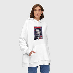 Толстовка-худи оверсайз Asap Rocky billboard, цвет: белый — фото 2