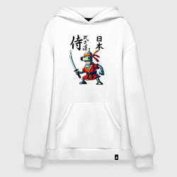 Худи оверсайз Bender bending robot with katana - samurai