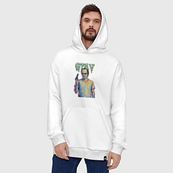 Толстовка-худи оверсайз Тревор Филипс, цвет: белый — фото 2