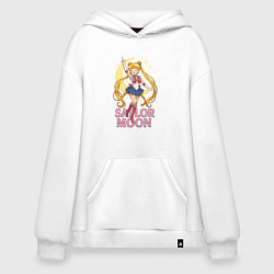 Толстовка-худи оверсайз Sailor Moon, цвет: белый