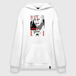 Толстовка-худи оверсайз Токийские мстители Дракен и Такимичи, цвет: белый