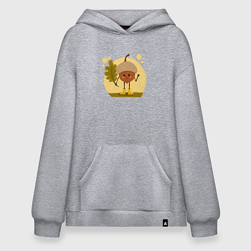 Худи оверсайз Малыш желудь / Меланж – фото 1