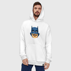 Толстовка-худи оверсайз Batman Dali, цвет: белый — фото 2