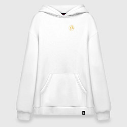 Худи оверсайз Христос воскресе желтый узор