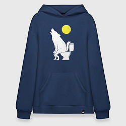 Худи оверсайз Срущий волк