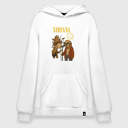Худи оверсайз Nirvana ленивцы