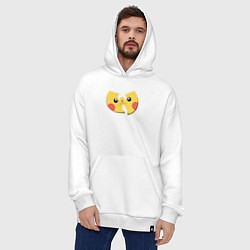 Толстовка-худи оверсайз Wu-tang Pikachu, цвет: белый — фото 2