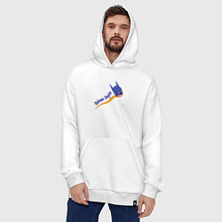 Толстовка-худи оверсайз Бэтмен начинается, цвет: белый — фото 2