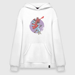 Худи оверсайз Сердце в руке зомби