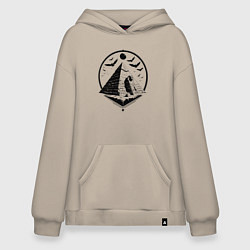 Худи оверсайз Сфинкс в пирамиде