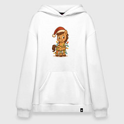 Худи оверсайз Лошадка в гирлянде