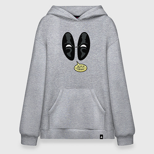 Худи оверсайз Взгляд Дэдпула / Меланж – фото 1