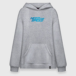 Толстовка-худи оверсайз Need for speed, цвет: меланж