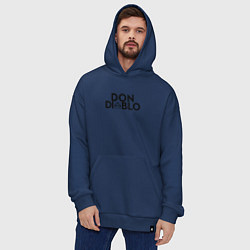 Толстовка-худи оверсайз Don Diablo, цвет: тёмно-синий — фото 2