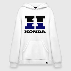Толстовка-худи оверсайз Honda, цвет: белый
