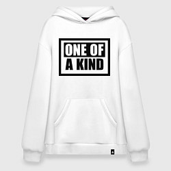 Толстовка-худи оверсайз One of a kind, цвет: белый