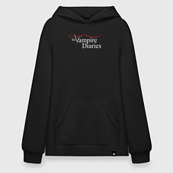 Толстовка-худи оверсайз The Vampire Diaries, цвет: черный