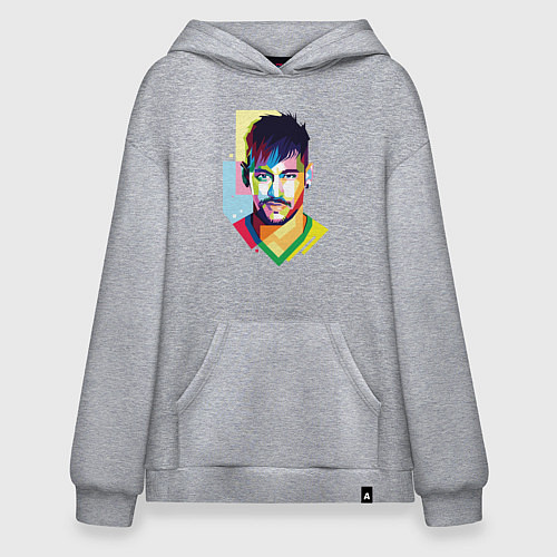 Худи оверсайз Neymar: fun-art / Меланж – фото 1