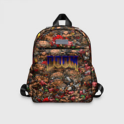 Детский рюкзак DOOM: Pixel Monsters, цвет: 3D-принт