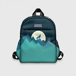 Детский рюкзак Воющий волк, цвет: 3D-принт