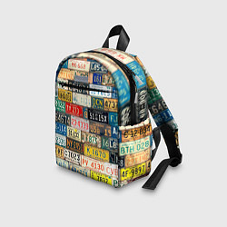 Детский рюкзак Автомобильные номера мира, цвет: 3D-принт — фото 2