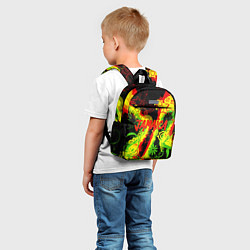 Детский рюкзак Ямайка - музыка регги, цвет: 3D-принт — фото 2