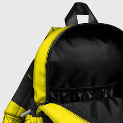 Детский рюкзак Чёрно-жёлтый, цвет: 3D-принт — фото 2