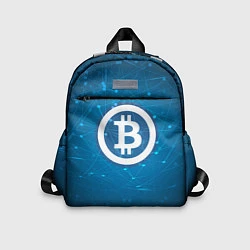 Детский рюкзак Bitcoin Blue, цвет: 3D-принт